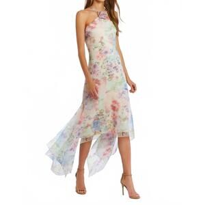 NEW AMANDA UPRICHARD natalie midi dress in lorelei